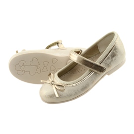 American Club Pumpe za balerine s lukom američkog kluba GC18 smeđa žuta boja 4