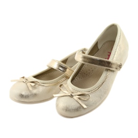 American Club Pumpe za balerine s lukom američkog kluba GC18 smeđa žuta boja 3