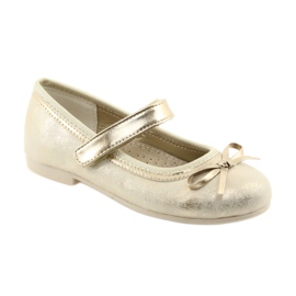 American Club Pumpe za balerine s lukom američkog kluba GC18 smeđa žuta boja 1