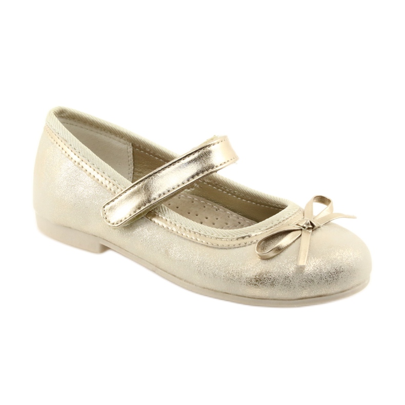 American Club Pumpe za balerine s lukom američkog kluba GC18 smeđa žuta boja 1