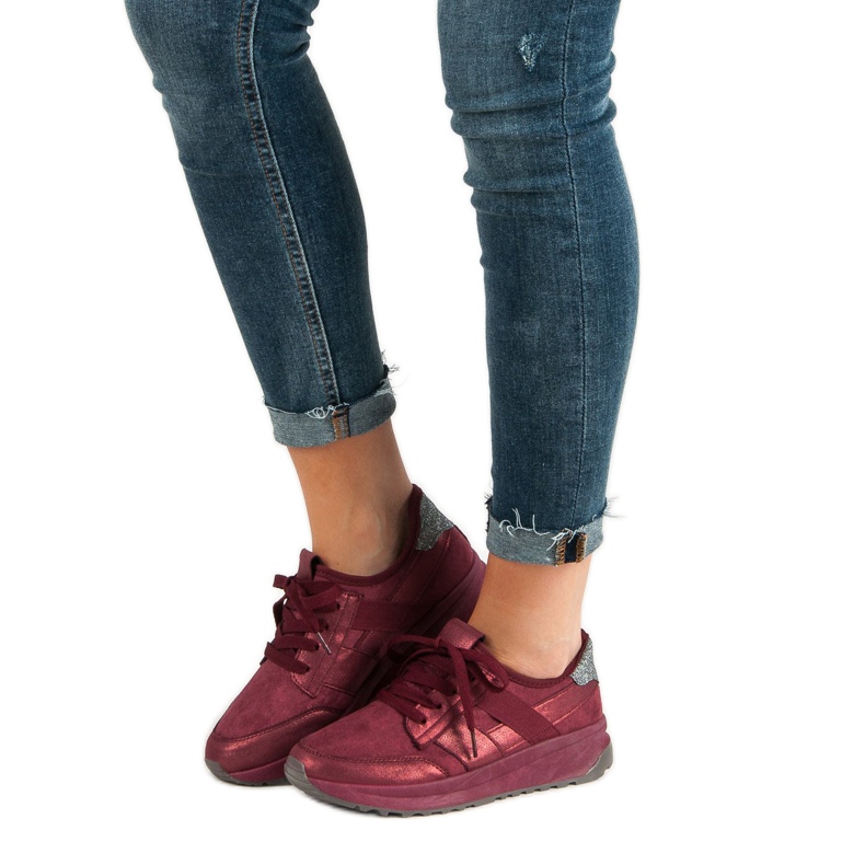 Ideal Shoes Klizne sportske cipele crvena 1