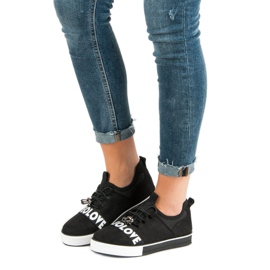 Bestelle Ljubavne sportske cipele s klizanjem crna 1