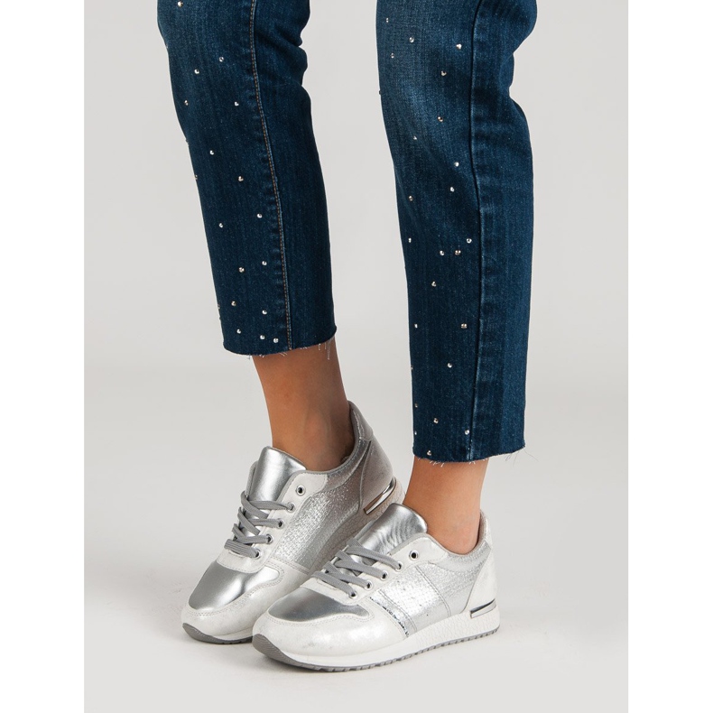 Jumex Srebrne sportske cipele siva 1