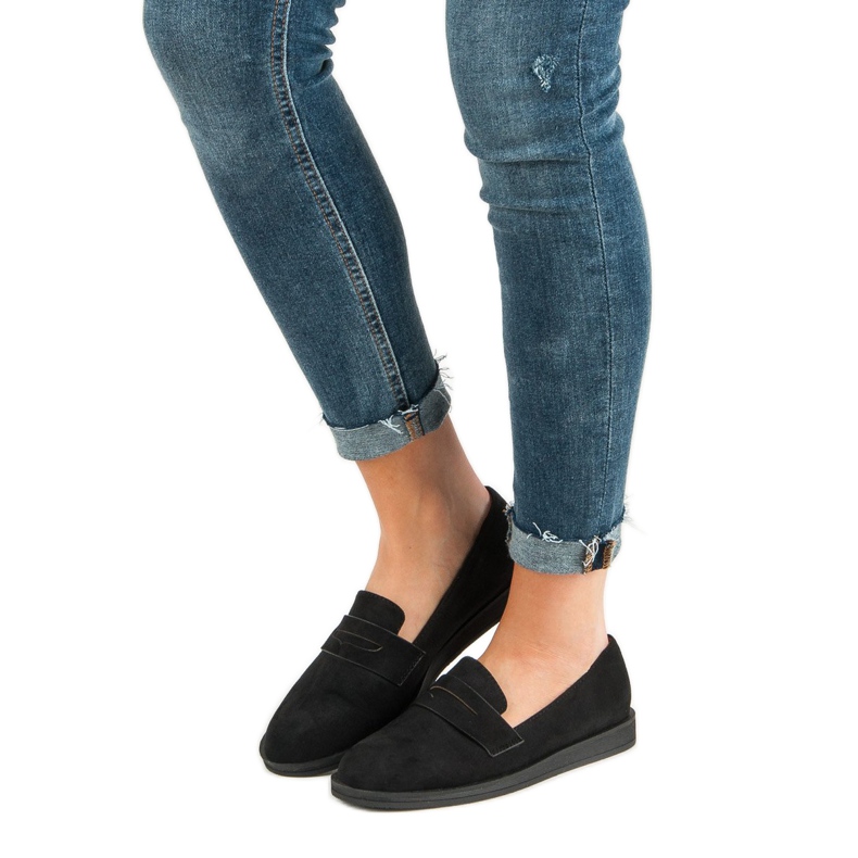 Best Shoes Crne ležerne mokasine crna 1