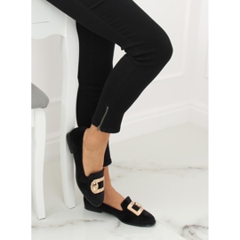 Crni baršunasti loafers F1048 Black II-GAT crna 1