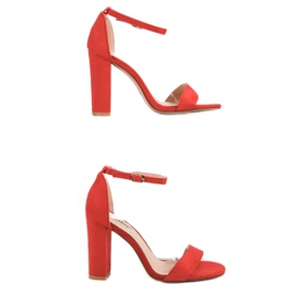Seastar Seksi sandale na šanku crvena 2