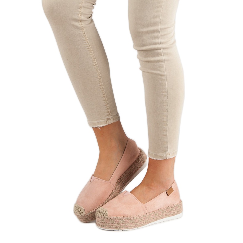 Forever Folie Ružičaste espadrile na platformi ružičasta 1