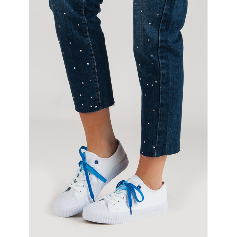 Yes Mile Modne bijele tenisice bijela 1