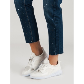 Sportske cipele s vezicom bijela 2