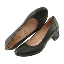 Arka Ženske kožne pumpe crne 5627 crna 4