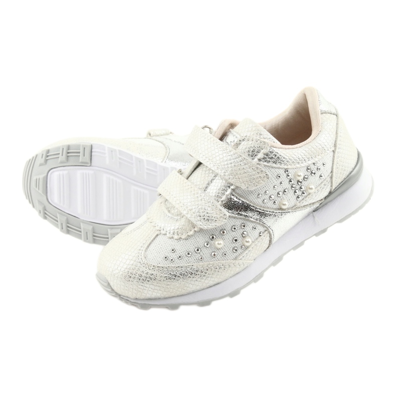 Sportske djevojke American Club ES19 srebrne bijela siva 5