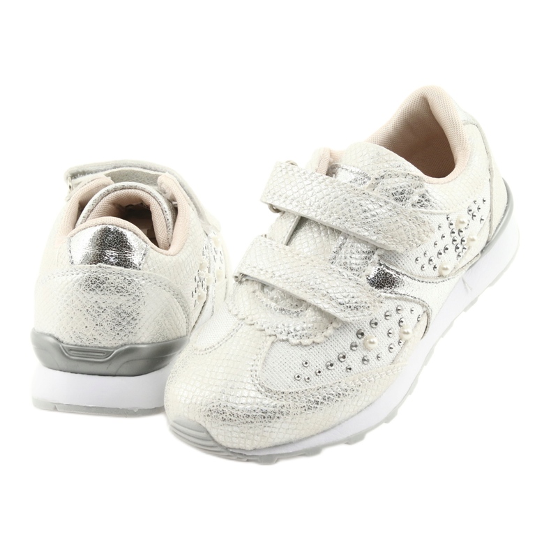 Sportske djevojke American Club ES19 srebrne bijela siva 4