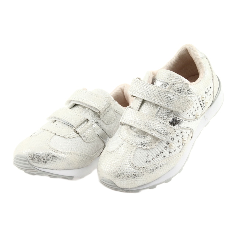 Sportske djevojke American Club ES19 srebrne bijela siva 3