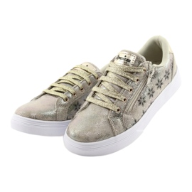 Sportski ženski zlatni klizač American Club ES13 crna žuta boja 3