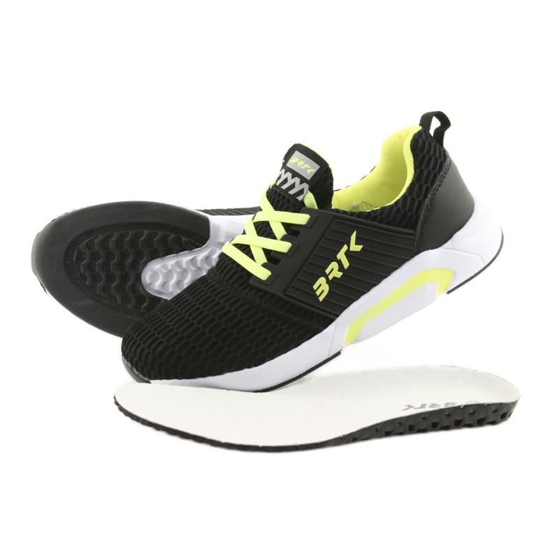 Bartek 55110 Crne klizne sportske cipele crna žuta boja 5