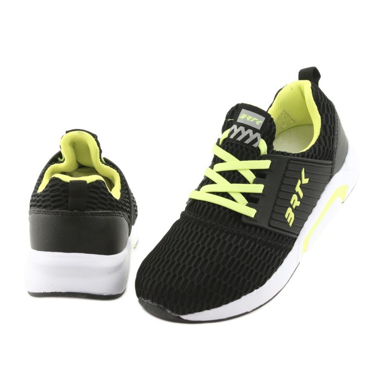 Bartek 55110 Crne klizne sportske cipele crna žuta boja 4