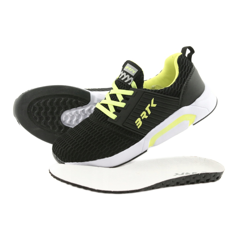 Bartek 58110 Crne klizne sportske cipele crna žuta boja 5