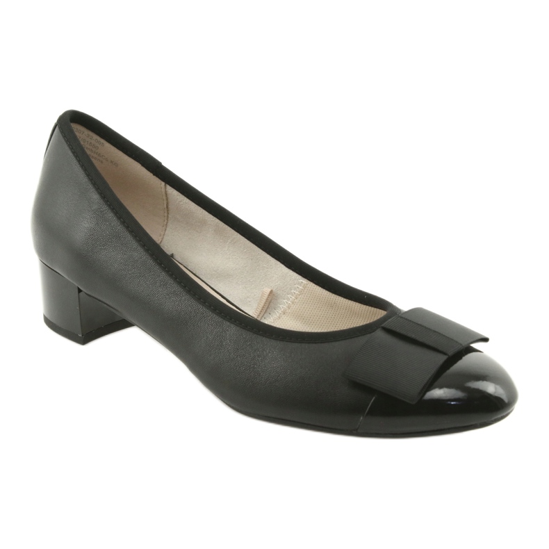 Ženske pumpe s pramcem Caprice 22307 crna 1