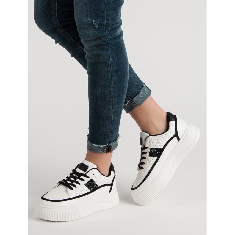 Bijele puzavice sa sjajem bijela 1