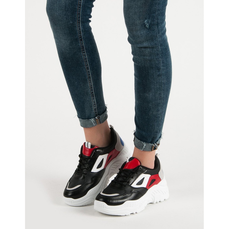 Tenisice na platformi crno 1