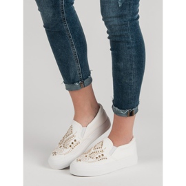 J. Star Bijeli sliponi sa kamenčićima bijela 1