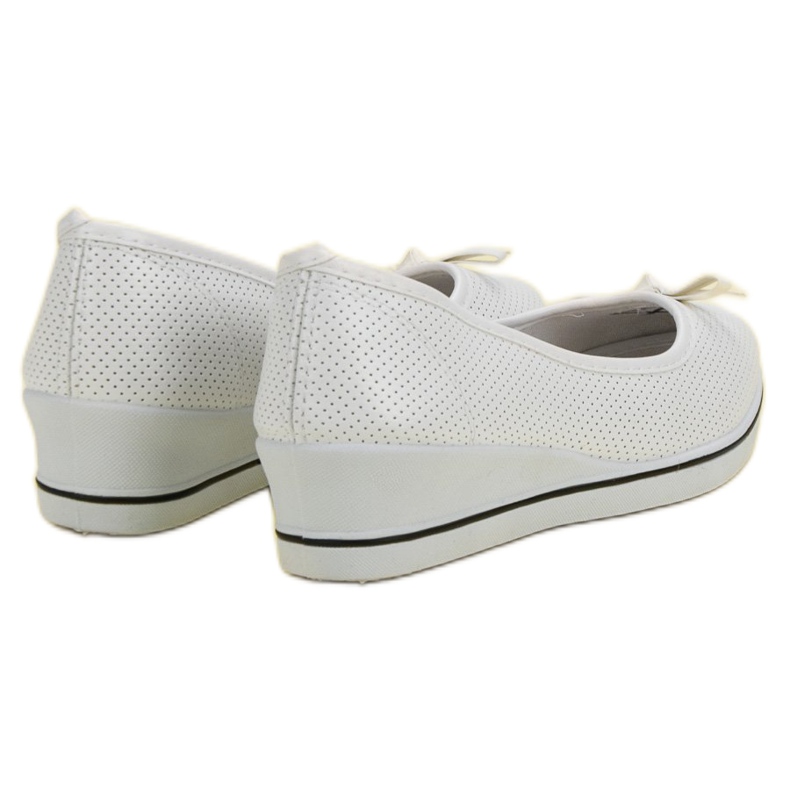 Sportska balerina na klinu bijela 2