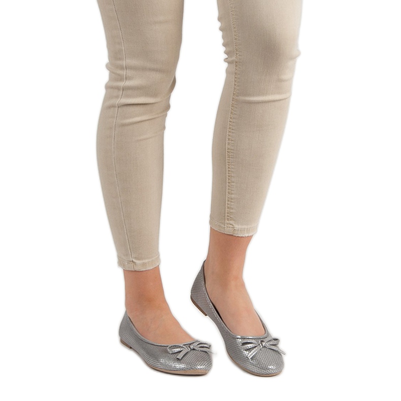 Evento Srebrna balerina s mašnom siva 1