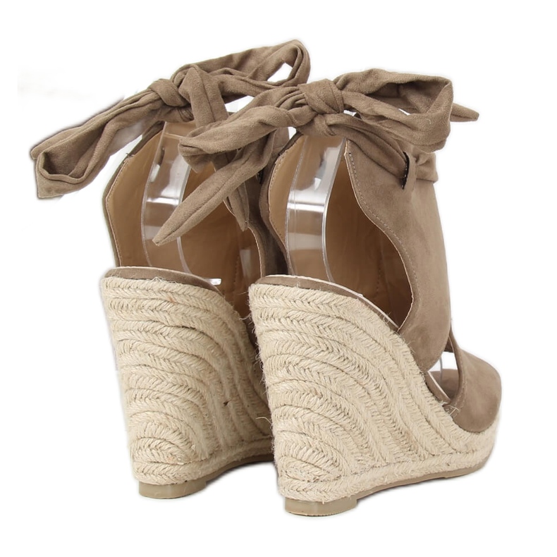 Zelene espadrile na klinovima LM-023 Zelene zelena raznobojna 1