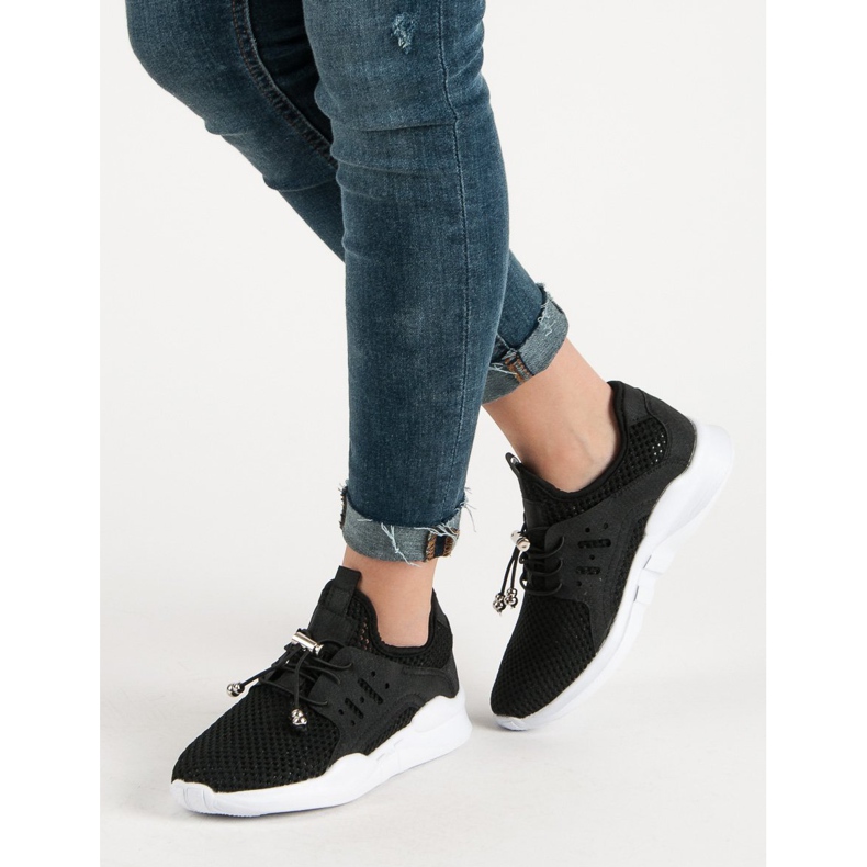 Ažurne sportske cipele crno 2