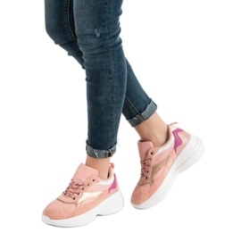 Modna obuća na platformi ružičasta 2