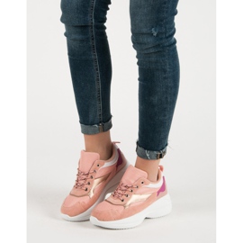 Modna obuća na platformi ružičasta 1