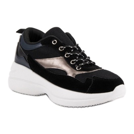 Modna obuća na platformi crno 1