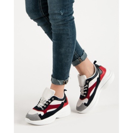 Modna obuća na platformi bijela višebojan 2