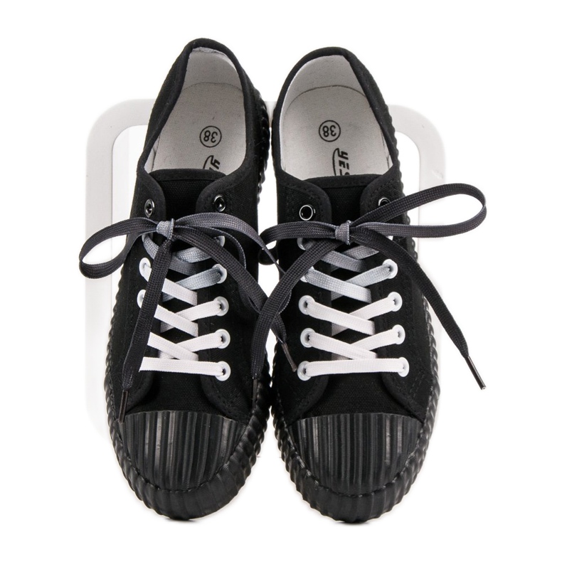 Yes Mile Modne crne tenisice crno 1