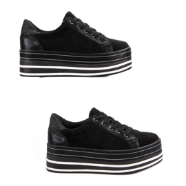 Weide Tenisice na platformi crna 2