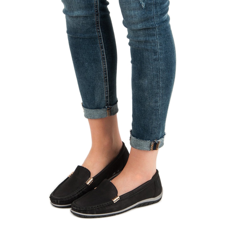 Anesia Paris Crne mokasine crno 2