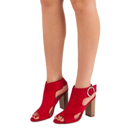 Erynn Crvene sandale na šanku crvena 1