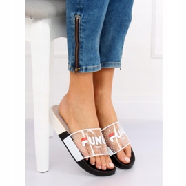 Crne Ženske crne papuče ZD807 Crne crna višebojan 1