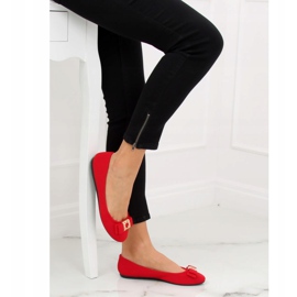 Crvene ženske balerinke JM6675Q Rojo crvena 1