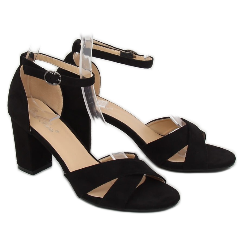 Crne FH-3M26 Crne sandale na stupu crno 1