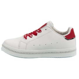 Sportske cipele na vezanje bijela 1