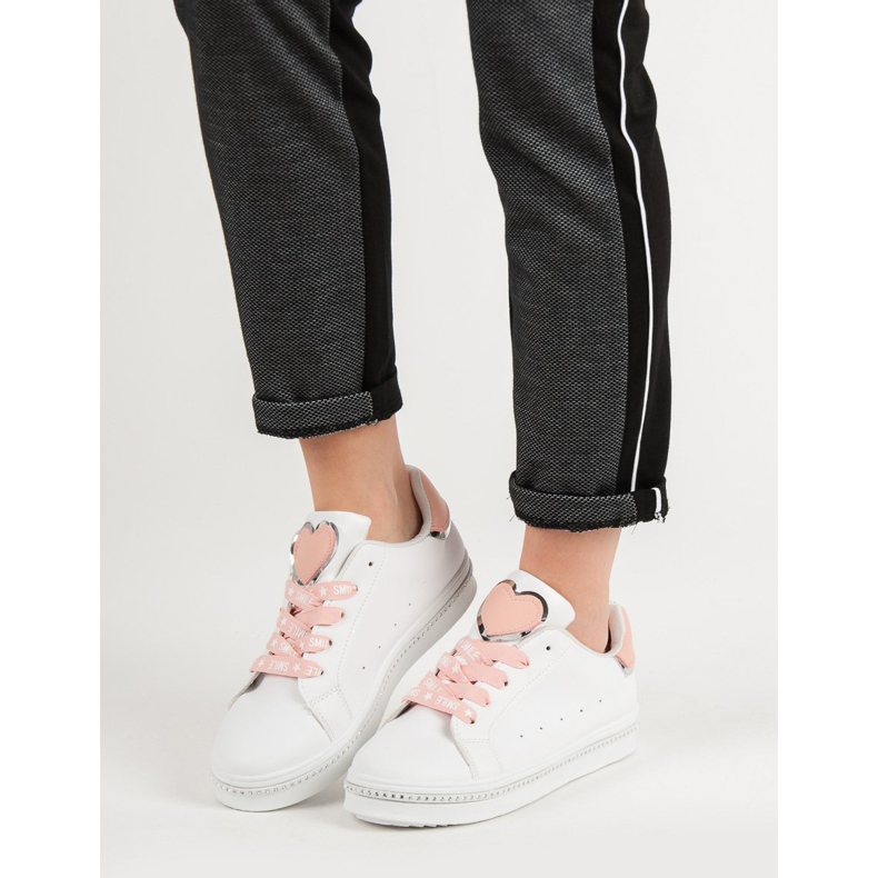 Sportske cipele na vezanje bijela 1