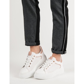 Sportske cipele sa sjajem bijela 1