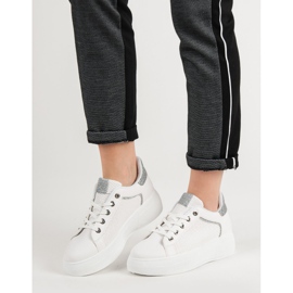 Sportske cipele sa sjajem bijela 1