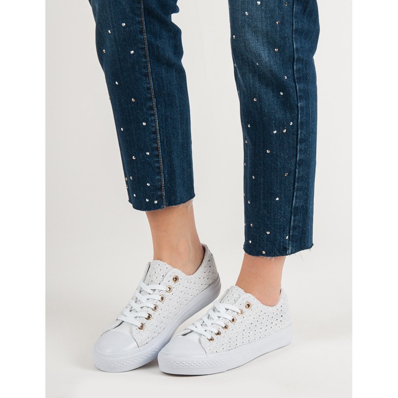 Bijele tenisice od tekstila bijela 1