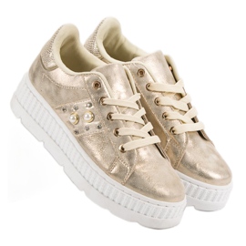 Zlatna obuća na platformi zlatni 1