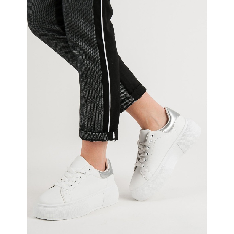 Renda Bijele cipele na platformi bijela 2