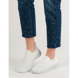 Weide Modna tekstilna obuća bijela 1