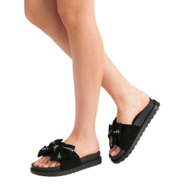 Seastar Ženske papuče od antilopa crna 1