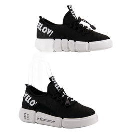 Sportske cipele s manžetom Love crno 1